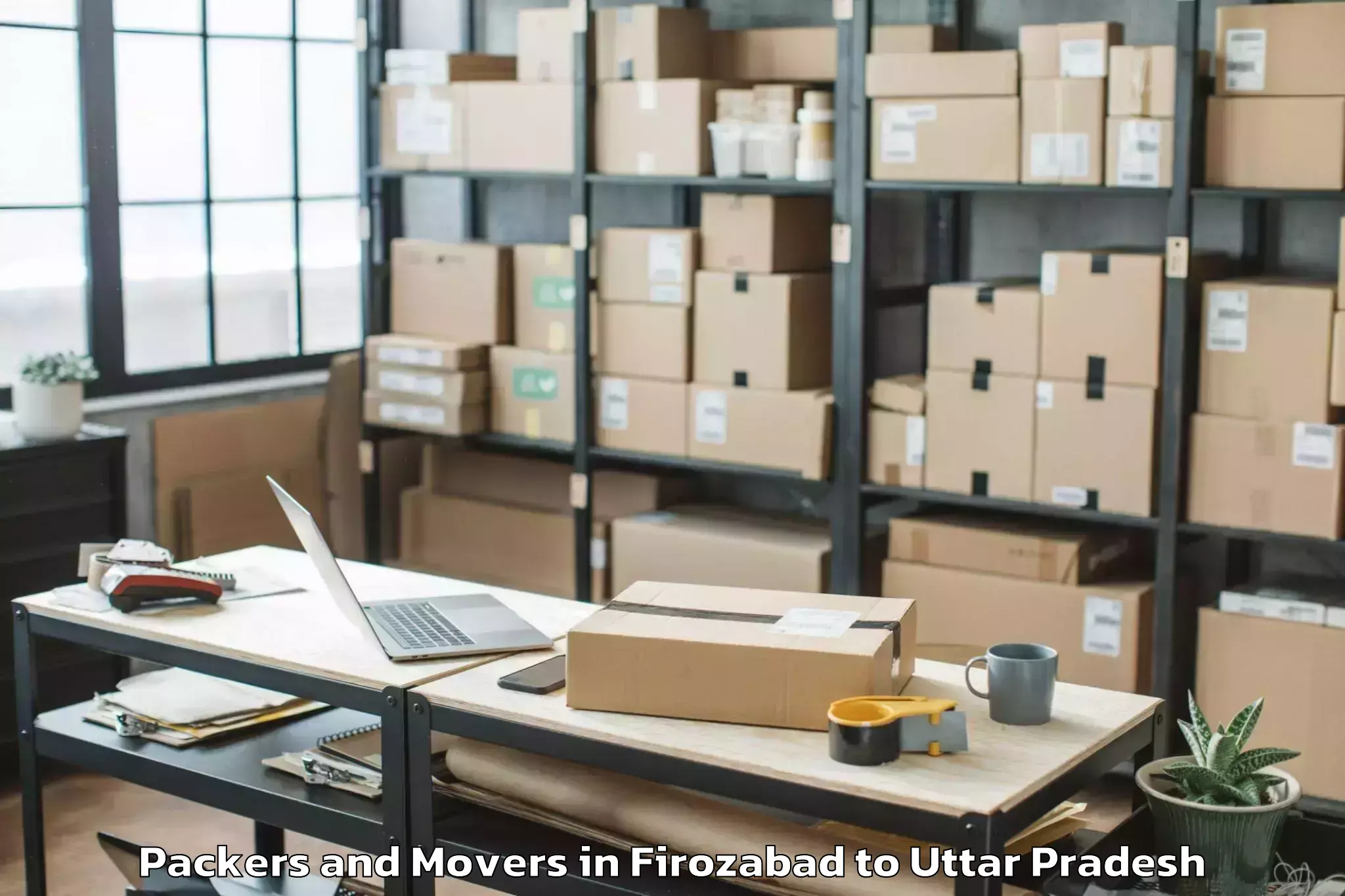 Affordable Firozabad to Wave Mall Lucknow Packers And Movers